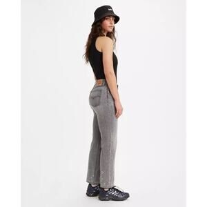 NEW Levis Size 28 Low Pro Straight Jean Gray Splatter Acid Wash Bleach Paint